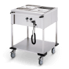 Bain-Marie wagen 2 x 1/1 Gn bedienung lange Seite